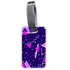 Memphis Pattern Geometric Abstract Luggage Tag (one Side) by Pakjumat