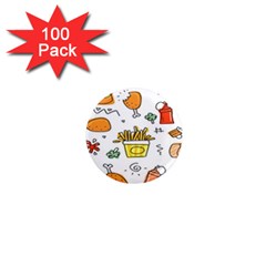 Cute Sketch Set Child Fun Funny 1  Mini Magnets (100 Pack)  by Pakjumat