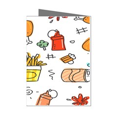 Cute Sketch Set Child Fun Funny Mini Greeting Cards (pkg Of 8) by Pakjumat