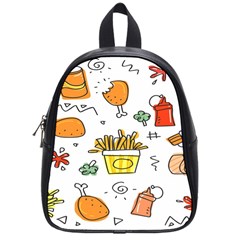 Cute Sketch Set Child Fun Funny School Bag (small) by Pakjumat