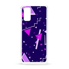 Purple Blue Geometric Pattern Samsung Galaxy S20 6 2 Inch Tpu Uv Case by Pakjumat