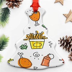 Cute Sketch Set Child Fun Funny Christmas Tree Ornament (two Sides) by Pakjumat