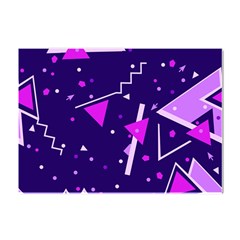 Memphis Pattern Geometric Abstract Crystal Sticker (a4) by Pakjumat