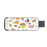 Cute Sketch Set Child Fun Funny Portable USB Flash (Two Sides) Back