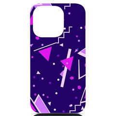 Memphis Pattern Geometric Abstract Iphone 14 Pro Black Uv Print Case by Pakjumat