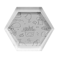 Cute Sketch Set Child Fun Funny Hexagon Wood Jewelry Box by Pakjumat