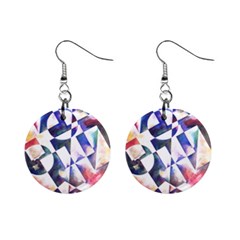 Abstract Art Work 1 Mini Button Earrings