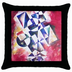 Abstract Art Work 1 Throw Pillow Case (black)