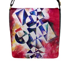 Abstract Art Work 1 Flap Closure Messenger Bag (l)