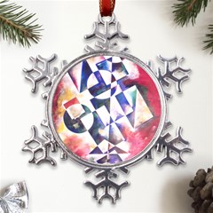 Abstract Art Work 1 Metal Large Snowflake Ornament by mbs123