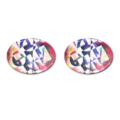 Abstract Art Work 1 Cufflinks (oval)