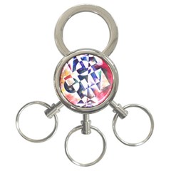 Abstract Art Work 1 3-ring Key Chain by mbs123