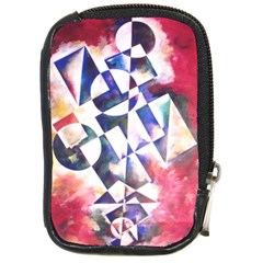 Abstract Art Work 1 Compact Camera Leather Case by mbs123