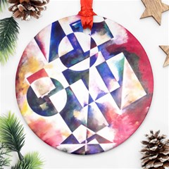 Abstract Art Work 1 Ornament (round) by mbs123