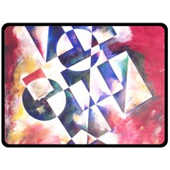 Abstract Art Work 1 Fleece Blanket (large) by mbs123