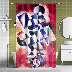 Abstract Art Work 1 Shower Curtain 48  X 72  (small)  by mbs123