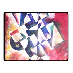 Abstract Art Work 1 Two Sides Fleece Blanket (small) by mbs123