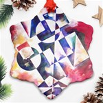 Abstract Art Work 1 Snowflake Ornament (Two Sides) Back