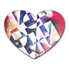 Abstract Art Work 1 Heart Mousepad by mbs123