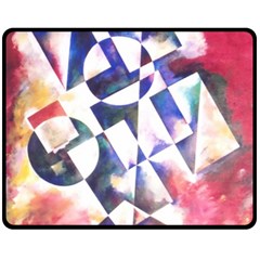 Abstract Art Work 1 Fleece Blanket (medium) by mbs123