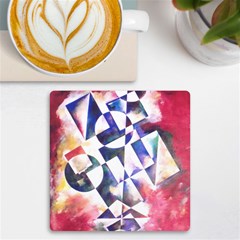 Abstract Art Work 1 Uv Print Square Tile Coaster  by mbs123