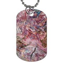 Blended Rivers Dog Tag (one Side) by kaleidomarblingart