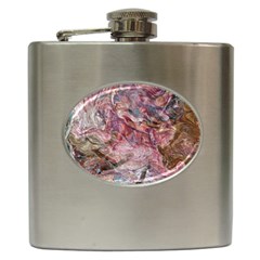 Blended Rivers Hip Flask (6 Oz) by kaleidomarblingart