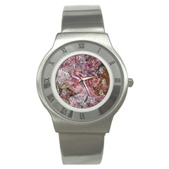 Blended Rivers Stainless Steel Watch by kaleidomarblingart