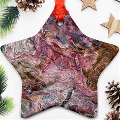 Blended Rivers Star Ornament (two Sides) by kaleidomarblingart