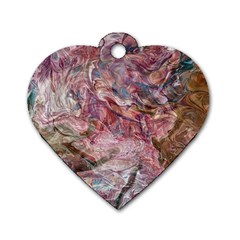 Blended Rivers Dog Tag Heart (one Side)