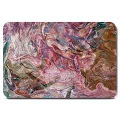 Blended Rivers Large Doormat by kaleidomarblingart