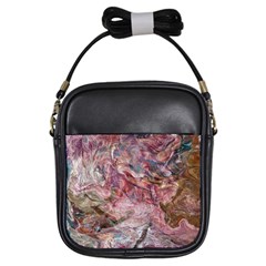 Blended Rivers Girls Sling Bag by kaleidomarblingart