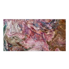 Blended Rivers Satin Shawl 45  X 80  by kaleidomarblingart