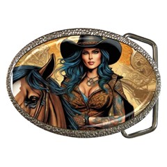 Abi Belt Buckle (oval) by Lacatrinascanvas