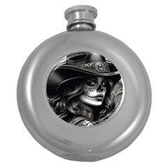 Dare Me  Hip Flask (round) by Lacatrinascanvas