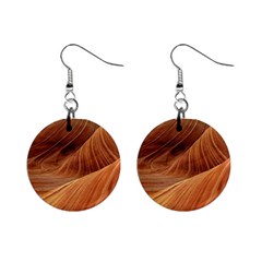 Sandstone The Wave Rock Nature Red Sand Mini Button Earrings