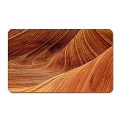 Sandstone The Wave Rock Nature Red Sand Magnet (rectangular) by Amaryn4rt