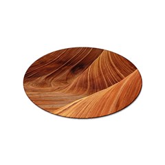 Sandstone The Wave Rock Nature Red Sand Sticker Oval (10 pack)