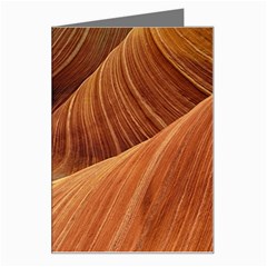 Sandstone The Wave Rock Nature Red Sand Greeting Card by Amaryn4rt