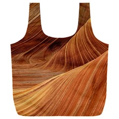 Sandstone The Wave Rock Nature Red Sand Full Print Recycle Bag (XXL)