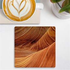 Sandstone The Wave Rock Nature Red Sand UV Print Square Tile Coaster 