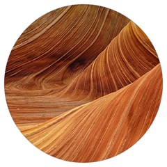 Sandstone The Wave Rock Nature Red Sand Round Trivet