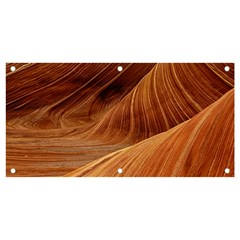 Sandstone The Wave Rock Nature Red Sand Banner and Sign 4  x 2 