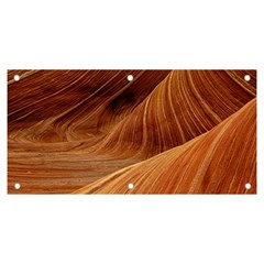 Sandstone The Wave Rock Nature Red Sand Banner and Sign 6  x 3 