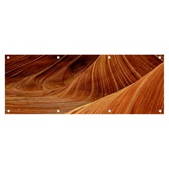 Sandstone The Wave Rock Nature Red Sand Banner and Sign 8  x 3 