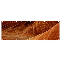 Sandstone The Wave Rock Nature Red Sand Banner and Sign 12  x 4 