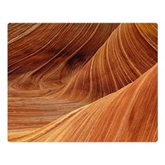 Sandstone The Wave Rock Nature Red Sand Premium Plush Fleece Blanket (Large)