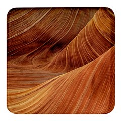 Sandstone The Wave Rock Nature Red Sand Square Glass Fridge Magnet (4 pack)