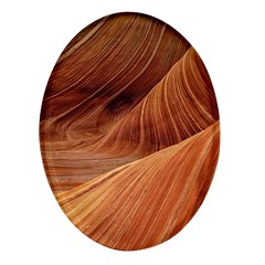 Sandstone The Wave Rock Nature Red Sand Oval Glass Fridge Magnet (4 pack)