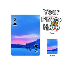 Winter Landscape Snow Forest Trees Playing Cards 54 Designs (mini) by Amaryn4rt